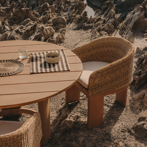Modern Teak Patio Garden Set with Deep Seating Waterproof Cushions and Elegant <b>Outdoor</b> Living Comfort Design - Product Image 5