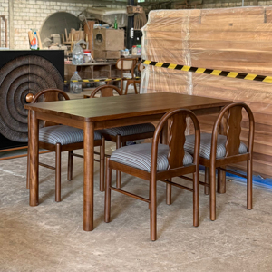 Modern Minimalist Wooden Dining Chair Eco Friendly Solid Wood Restaurant Chairs for Cafe and <b>Kitchen</b> <b>Island</b> made in Indonesia - Product Image 5