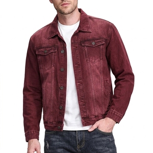 Chaqueta de Mezclilla Azul Lavado para Hombre, Estilo Casual, Cuello Camisero, Cierre de Botón, Chaqueta de Primavera - Product Image 6