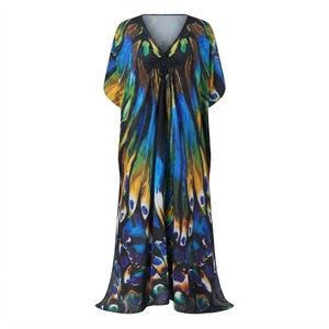 Vestido de Playa Maxi Transparente con Estampado Floral y Protección UV para Mujer, Elegante y Ligero, Ideal para Vacaciones - Product Image 4