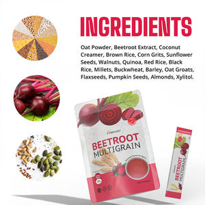 Boisson instantanée multigrains de betterave de haute qualité, céréales de petit-déjeuner en poudre, boisson nutritive saine - Product Image 3