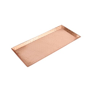 High Quality Manufacturer Metal Pure Copper <b>Tray</b> Hammered <b>Round</b> Shaped Copper <b>Tray</b> Home Hotel <b>Serving</b> <b>Tray</b> - Product Image 3