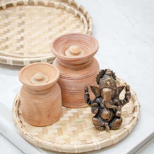 Best Seller Handmade Bamboo <b>Basket</b> With Rattan for Dry Goods Vegetable Food <b>Storage</b> Vermicelli <b>Basket</b> - Product Image 4