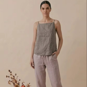 Vestido Largo sin Mangas ni Cuello para Mujer, Estilo Vintage, Transpirable, para Uso Diario en Verano, Diseño Personalizado - Product Image 1