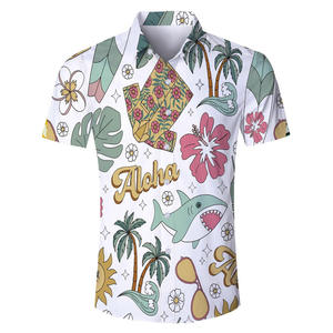 Chemise Hawaïenne Vintage à Manches Courtes pour Homme, Imprimé Floral Coloré, Séchage Rapide, Grande Taille 5XL, Idéale pour l'Été et la Plage - Product Image 4