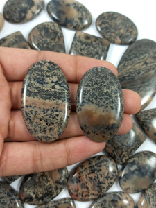 Cabochons en Agate Dendritique Naturelle de Haute Qualité, Coupe Ovale, pour Pendentifs de Créateur, Vente en Gros de Dendrites - Product Image 6