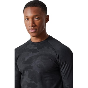 Camisetas de Gimnasio para Hombre al por Mayor, Ropa Deportiva de Verano de Alta Calidad, Camisetas de Entrenamiento con Sublimación de Camuflaje, Camisetas de Manga Larga para Hombre - Product Image 4