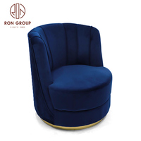 Banquet en forme de fleur sillones rose bleu vert gris velours fauteuil lounge moderne rembourré rose baril chaises mariage canapé