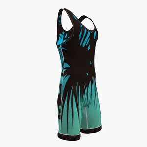 Singlet de Lucha Libre 100% de Alta Calidad, con el Mejor Diseño Impreso, Ligero, Transpirable y de Secado Rápido, en Spandex/Poliéster, Profesional - Product Image 4