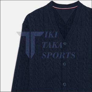 Suéter Cárdigan para Hombre Tiki Taka Sports, de Alta Calidad, Color Sólido, con Bolsillo en la Solapa, para Viajes, Negocios, Moda de Invierno, Transpirable - Product Image 3
