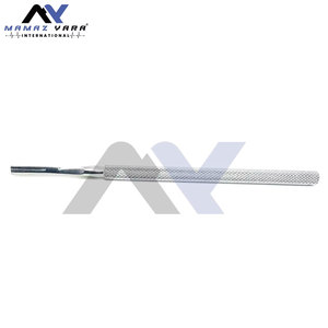 Poignée ronde Bard-Parker en acier inoxydable # 4 - Instrument de précision avec manche de lame de 15 cm de long pour la chirurgie et la médecine - Product Image 2