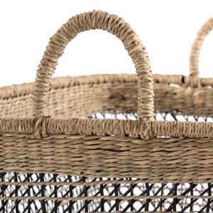 New Design Seagrass Eco-Friendly <b>Rustic</b> Multifunction Laundry Basket Handmade Home Storage Organizer Custom Color Available - Product Image 2