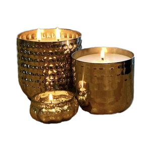 Pot à bougie en métal noir mat avec couvercle pour bougies en cire de soja Conteneur en étain réutilisable Marque privée Vente en gros - Product Image 1