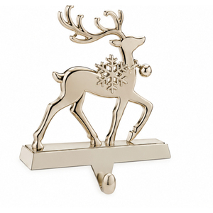 Modern Snowflake <b>Christmas</b> <b>Stocking</b> Holder with Weighted Marble Base Heavy Duty Metal Mantel <b>Stocking</b> Hanger Hook for Decor - Product Image 3