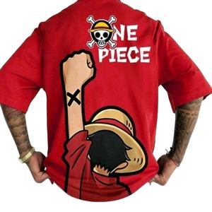 T-shirt surdimensionné pour hommes 220 grammes 100% coton lourd personnalisé DTF impression T-shirt lavage à l'acide T-shirt en gros blanc en détresse Ts - Product Image 1