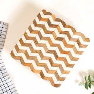 <b>Wedding</b> <b>Decoration</b> Wooden Food Serving Platters Solid Wooden Decorative Platter Trays New Pattern Wooden Resin Cake Platter Tray - Product Image 4
