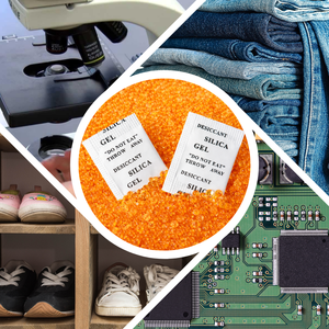 Orange Silica Gel 1 Gram Pack High Moisture Absorption Color <b>Indicating</b> Desiccant Beads Protect Goods Camera Electronics Jewelry - Product Image 2
