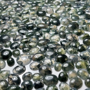 Agate mousse naturelle, pierres précieuses en vrac pour la fabrication de bijoux, pierres polies, guérison par les cristaux, fournisseurs en gros - Product Image 3