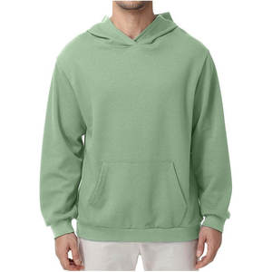 Sweat à capuche personnalisé en molleton bouclette 100 % coton épais 400 GSM, avec poche, coupe oversize, impression numérique, vierge, pour l'hiver - Product Image 1