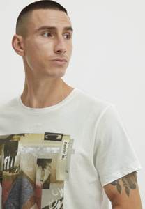 Camiseta Casual Blanca para Hombre, Cuello Redondo, Estilo Urbano, 100% Mezcla de Algodón, Secado Rápido, 220g - Product Image 2