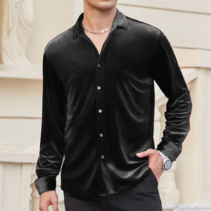 เสื้อกำมะหยี่ดีไซน์ล่าสุดสำหรับผู้ชาย คุณภาพสูง สไตล์สตรีทแวร์ ฮิปฮอป เสื้อกำมะหยี่ผู้ชาย จำนวนมาก - Product Image 4