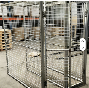Cage de rangement en treillis métallique en acier thermolaqué, clôture de sécurité métallique, cloison de séparation pour chenil - Product Image 3