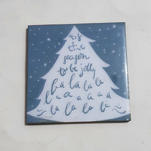 Custom Christmas Designs Luxury High Quality Wood Coasters Personalized Holiday Square Coaster <b>Set</b> Eco-Friendly Mats Pads - Product Image 6