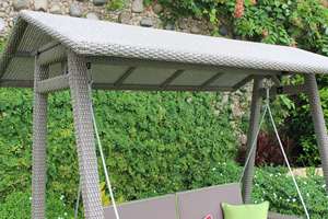 Comfortable Modern Hanging PE Rattan <b>Swing</b> Chair Customizable Color Outdoor Garden <b>Patio</b> Porch Courtyard Restaurant Hotel - Product Image 2