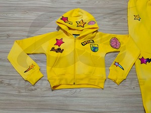 Conjunto Deportivo Personalizado de Alta Calidad, 100% Algodón, con Logotipo Bordado, Estilo Vintage Unisex, Pantalones Deportivos y Sudadera con Capucha - Product Image 1