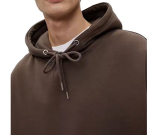 Fabrication de sweats à capuche en coton vierge avec logo personnalisé pour hommes sweat à capuche épais et surdimensionné en polaire épaisse avec grande poche 2025 - Product Image 3