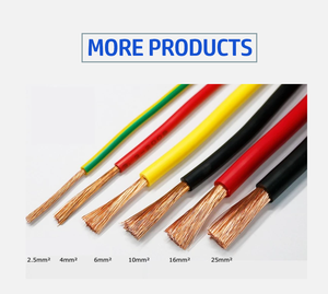 Câble en cuivre isolé PVC à prix d'usine, 4 conducteurs 25/35mm, souple, gainé, multibrins, pour construction, MOQ, fils électriques - Product Image 3