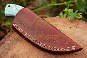 Cuchillo de Caza Hecho a Mano en Oferta, Hoja de Acero D2 – Mango de Resina Personalizado, Cuchillo de Supervivencia para Campismo al Aire Libre - Product Image 5