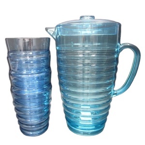 Juego de jarra y vasos acrílicos Loop - Product Image 1