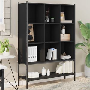 Bibliothèque en bois d'ingénierie noir 40.2 "x 11.8" x 55.7" - Product Image 1
