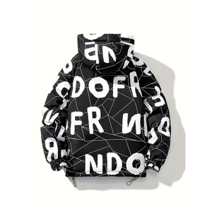 Hot Selling High Quality Comfortable Canvas Puffer Jacket for Men Customized Color/Size/Logo <b>Winter</b> Hooded Bamboo Fiber Lining - Product Image 2