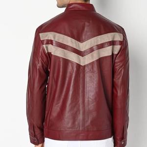 Chaquetas de Cuero Personalizadas para Hombre, Chaquetas de Motociclista de Cuero a la Moda, Chaqueta de Cuero PU de Alta Calidad, Ropa Urbana - Product Image 4