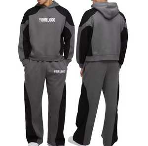 Conjunto Deportivo Antiestático de Poliéster/Algodón Grueso para Hombre, con Logotipo Personalizado, Ropa Deportiva para Gimnasio, Venta al Por Mayor - Product Image 1