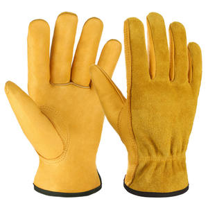 Guantes de seguridad para conductores de cuero de vaca con función antiimpacto Guantes de trabajo para camiones para una protección segura de los brazos y las manos mientras se conduce - Product Image 3