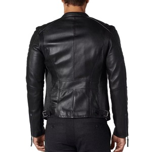 OEM Wholesale <b>Leather</b> <b>jacket</b> for <b>men</b> High Quality Stylish Comfortable Outdoor Wear Custom Full Sleeve <b>mens</b> <b>Leather</b> <b>jackets</b> - Product Image 4