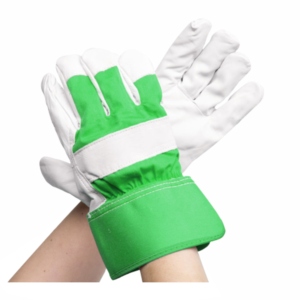 Gants de sécurité industriels haut de gamme en cuir de chèvre pleine fleur, anti-vibration, avec manchette de protection, pour travaux lourds et de rigging au Canada - Product Image 3