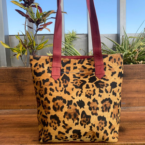 Sacs fourre-tout en cuir recyclé imprimé animal personnalisé de qualité OEM sac à main de fabricant de créateur de luxe et sac à main en cuir coloré pour femmes - Product Image 2