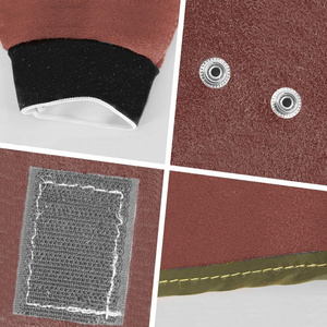 JNM SAFETY Mangas de cuero de vaca para soldar, resistentes al calor y a las llamas, color marrón - Product Image 4