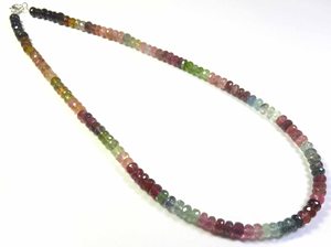 Collar de Turmalina Natural de Primera Calidad, Piedras Preciosas Facetadas de 6-6.5mm, Perforadas al Centro, 17 Pulgadas, de África, por Gems Valley - Product Image 6