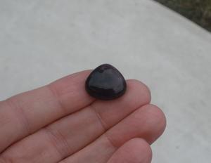 อเมทิสต์ทรงลูกแพร์ขนาด 20 มม. สีม่วงธรรมชาติ, อัญมณีสีม่วง, สำหรับทำเครื่องประดับ ของแท้ รับรองโดยบุคคลที่สาม สีเขียว สำหรับทำเครื่องประดับ - Product Image 2