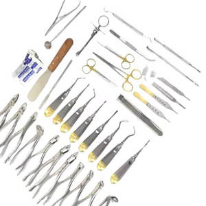 German 75 <b>pc</b> oral dental surgery extracting elevators forceps instrument kit <b>set</b> IN HIGH QUALITY GERMAN STAINLESS STEEL - Product Image 3
