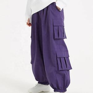 Pantalones de Esquí Impermeables y Transpirables para Hombre y Mujer, Pantalones de Snowboard Holgados, Resistentes al Viento, Térmicos, Morados, Ropa Deportiva de Invierno - Product Image 1