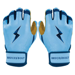 Guantes de Bateo de Cuero de Puño Corto Serie Original BRUCE BOLT con Cierre de Gancho y Bucle para Mano Derecha/Izquierda, Tamaños y Colores Personalizables, Alta Calidad - Product Image 1