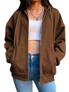 Sweat-shirt à capuche basique pour femmes, confortable et élégant, fabriqué en tissu polaire doux et respirant, parfait pour un usage quotidien. - Product Image 2