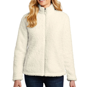 Premium Women’s <b>Teddy</b> <b>Fleece</b> <b>Jacket</b> Custom Embroidery Logo Stand Collar Winter Fashion Wear - Product Image 1