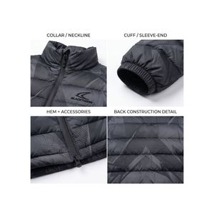 Chaqueta de Invierno Acolchada Ligera para Hombre con Cuello Alto y Logotipo Personalizado, Precio al por Mayor, Ropa Casual OEM - Product Image 4